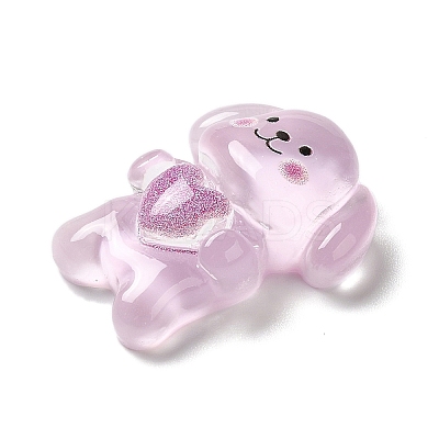 Translucent Resin Decoden Cabochons RESI-M039-04I-1