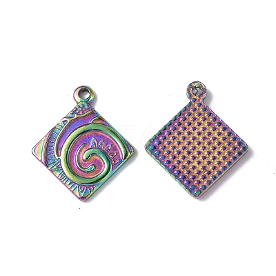 Ion Plating(IP) 304 Stainless Steel Pendants STAS-P318-01MC-1