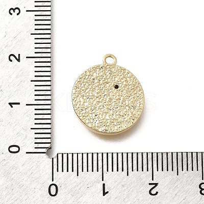 Brass Micro Pave Cubic Zirconia Pendants KK-Q035-16B-G-1