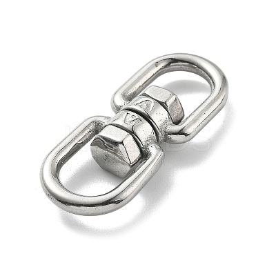 304 Stainless Steel Double Eye Swivel Clasps STAS-B082-06P-1