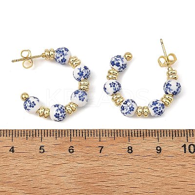 Brass Stud Earrings for Women EJEW-JE07504-1