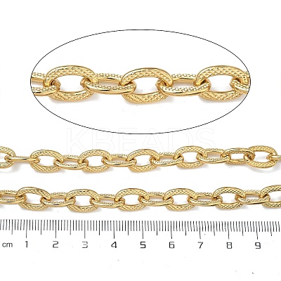 304 Stainless Steel Textured Cable Chains CHS-F025-11G-1
