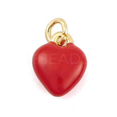 Rack Plating Brass Enamel Pendants KK-P269-10G-1