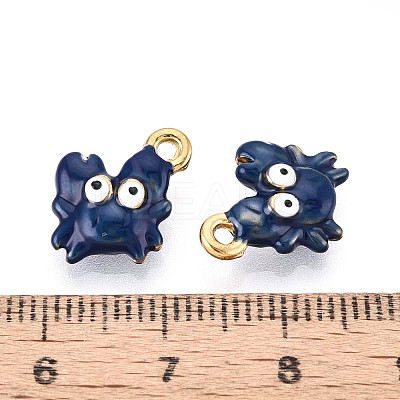 Ion Plating(IP) 304 Stainless Steel Enamel Pendants STAS-N114-13A-G-1