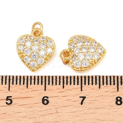 Brass Micro Pave Cubic Zirconia Pendants KK-F927-12E-G-1