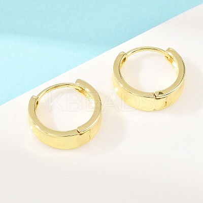 Brass Hoop Earrings EJEW-D348-25G-1