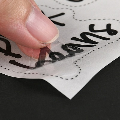 PVC Adhesive Pantry Labels Stickers Set DIY-G036-03-1