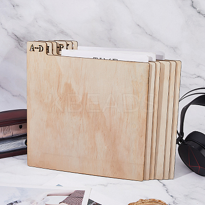 Wood Vinyl Record Divider WOOD-WH0124-92B-1