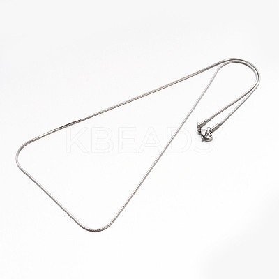 304 Stainless Steel Snake Chain Necklaces NJEW-E026-12-1