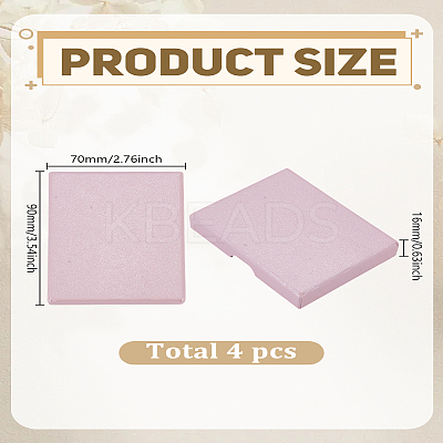 4Pcs Rectangle Cardboard Paper Jewelry Set Boxes CON-LP0001-97-1
