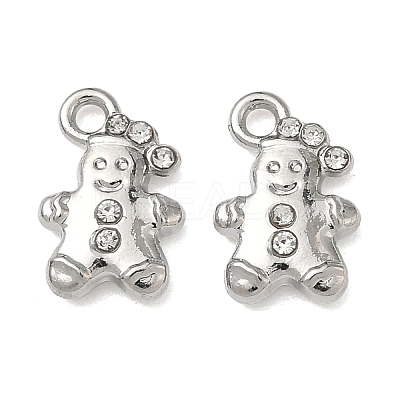 Christmas Alloy Crystal Rhinestone Pendants FIND-L026-01B-P-1