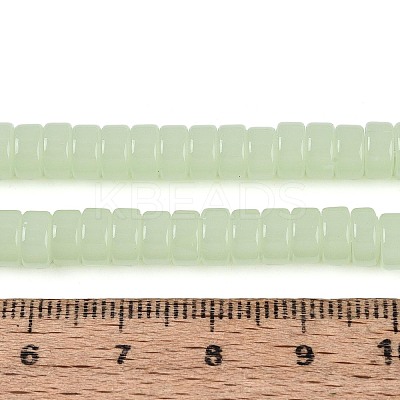 Imitation Jade Glass Beads Strands GLAA-N026-3x6mm-J03-1