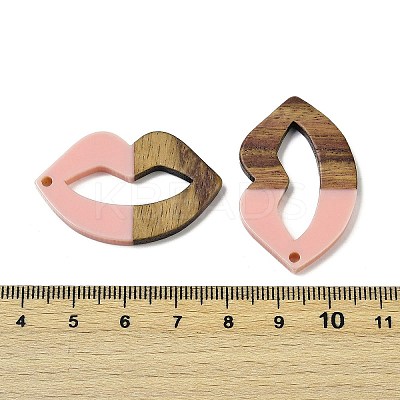 Resin and Walnut Pendants WOOD-I013-04A-1