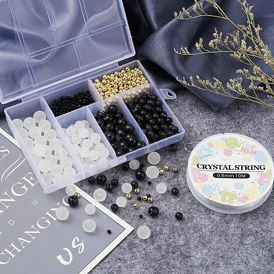 DIY Round Beads Bracelets Making Kit DIY-YW0004-32-1
