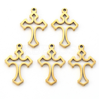 PVD Vacuum Plating 304 Stainless Steel Pendants STAS-N092-39G-1