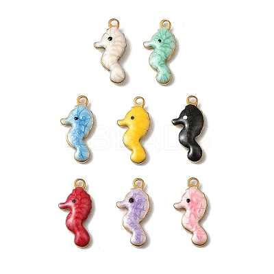 304 Stainless Steel Enamel Charms STAS-P405-01J-G-1