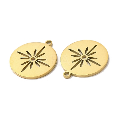 Ion Plating(IP) 304 Stainless Steel Pendants STAS-L020-002G-1