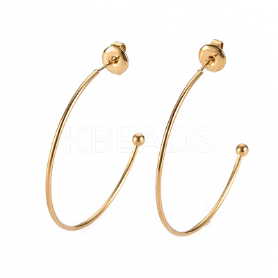 304 Stainless Steel Stud Earrings STAS-S116-272D-G-1