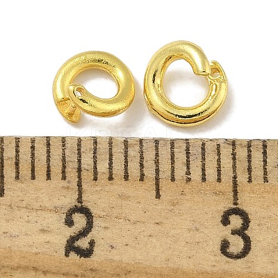 Brass Twister Clasps KK-P284-13G-1
