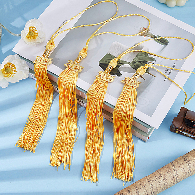 Silk Tassel Pendant Decorations AJEW-WH0651-33A-1