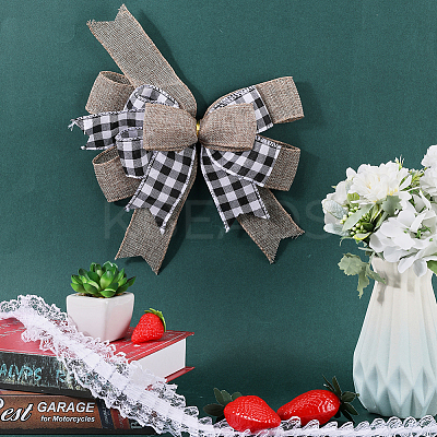 Polyester Big Bowknot FIND-WH0126-414F-1