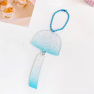 Gradient Color Transparent Acrylic Keychain Blanks ZXFQ-PW0003-15D-02-1