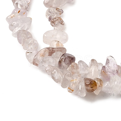 Natural Lodolite Quartz Beads Strands G-H315-A01-01-1