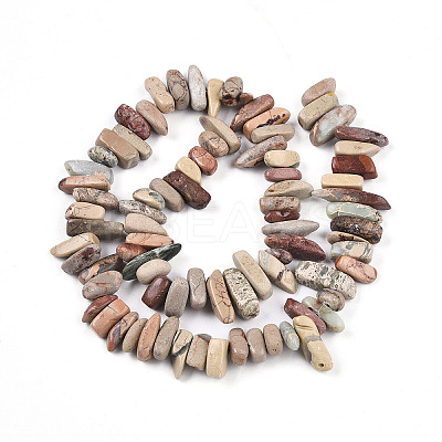 Natural Aqua Terra Jasper Beads Strands G-T140-64-1