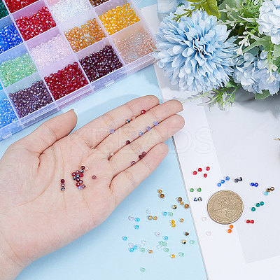 4800Pcs 24 Colors Transparent Electroplate Glass Beads EGLA-PA0001-29A-1