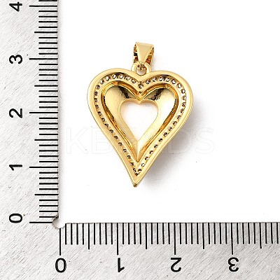 Brass Micro Pave Cubic Zirconia Pendants KK-A266-04C-G-1