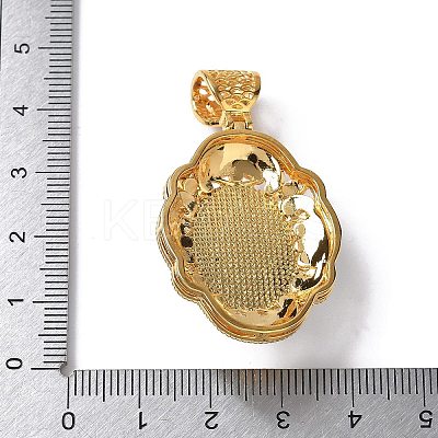 Natural Red Jasper Flower Pendants KK-K399-18C-01-1