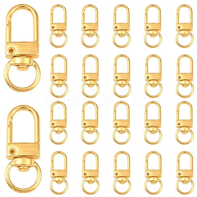 30Pcs Alloy Swivel Clasps DIY-YW0017-33G-1