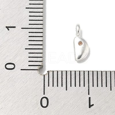 925 Sterling Silver Cubic Zirconia Moon Charms STER-R002-02S-01-1