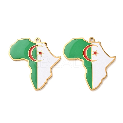 304 Stainless Steel & Enamel Pendants SA-CBA6ECE-01G-G07-1