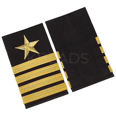 1 Pair Polyester Sailor Epaulettes DIY-BC0017-21D-1