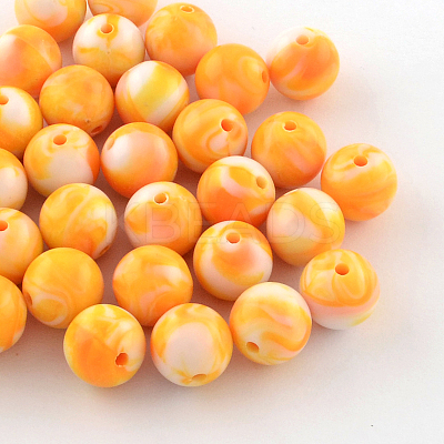 Opaque Acrylic Beads SACR-R853-8mm-M-1