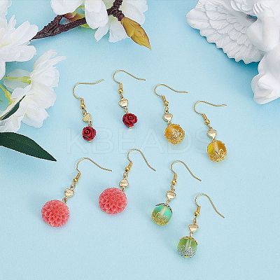 DIY Heart Drop Earring Making Kit DIY-SZ0007-66-1