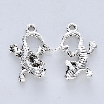 Tibetan Style Alloy Pendants X-TIBE-R316-014AS-RS-1
