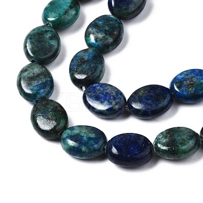 Natural Chrysocolla and Lapis Lazuli Beads Strands G-N330-031-1