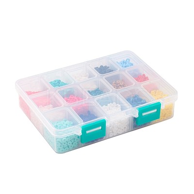 15 Colors Handmade Polymer Clay Beads CLAY-JP0001-06A-1
