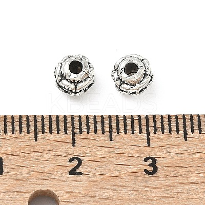 Tibetan Style Alloy Flower Spacer Beads TIBEB-O004-74-1