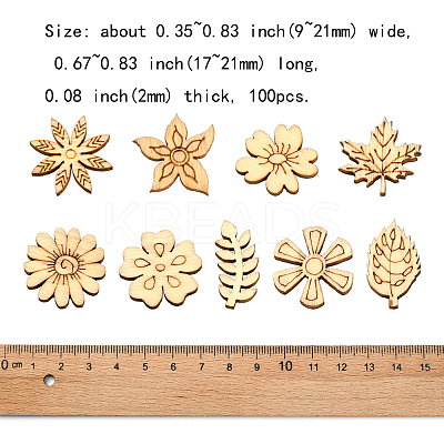Wood Cabochons WOOD-CJ0001-31-1