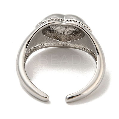 Brass Open Cuff Rings RJEW-B052-13P-1