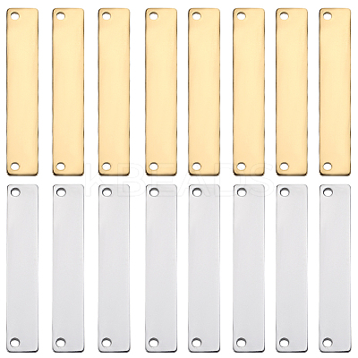 40Pcs 2 Colors Ion Plating(IP) 304 Stainless Steel Connector Charms STAS-SC0009-01-1