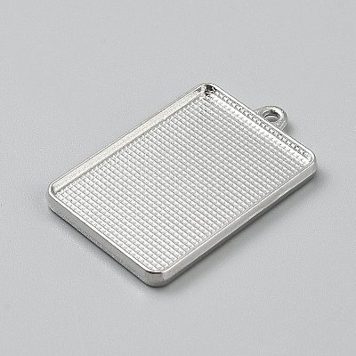 Alloy Pendant Cabochon Settings FIND-TAC0011-116E-1