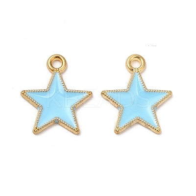 Alloy Enamel Pendants ENAM-C005-01G-02-1