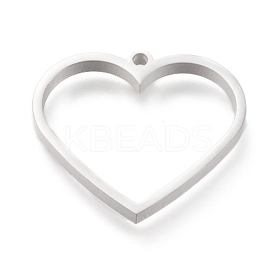 Non-Tarnish 304 Stainless Steel Open Back Bezel Pendants STAS-K208-09P-A-1