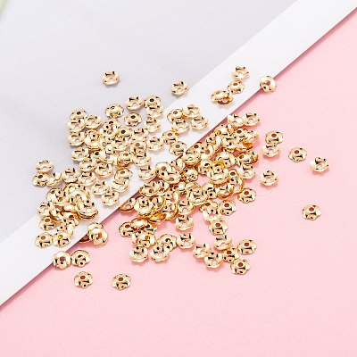 Brass Bead Cap X-KK-F824-029G-1