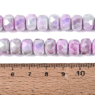 Anti-Tarnish Electroplate Glass Beads Strands GLAA-T025-10mm-11L-1