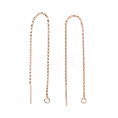 Ion Plating(IP) 304 Stainless Steel Stud Earring Finding STAS-E161-07RG-1